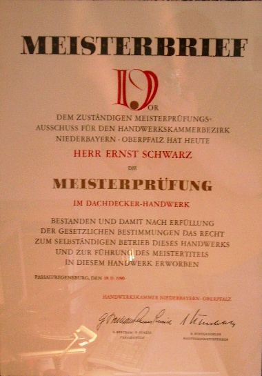 Mitglied des Bayerischen Dachdecker-Handwerk